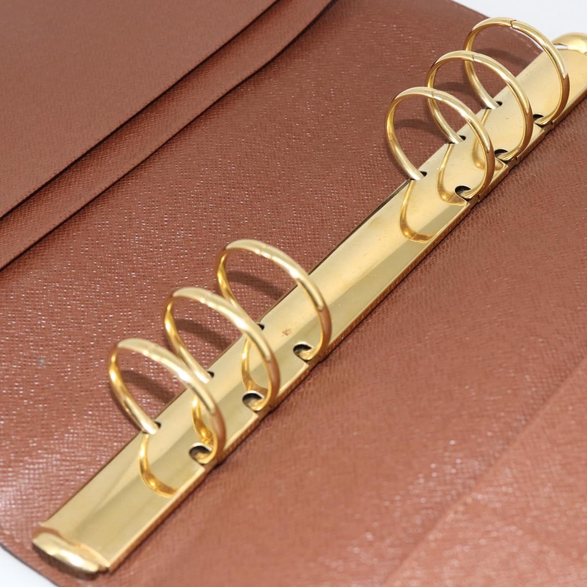 LOUIS VUITTON Monogram Agenda GM Day Planner Cover R20006 LV Auth 148056