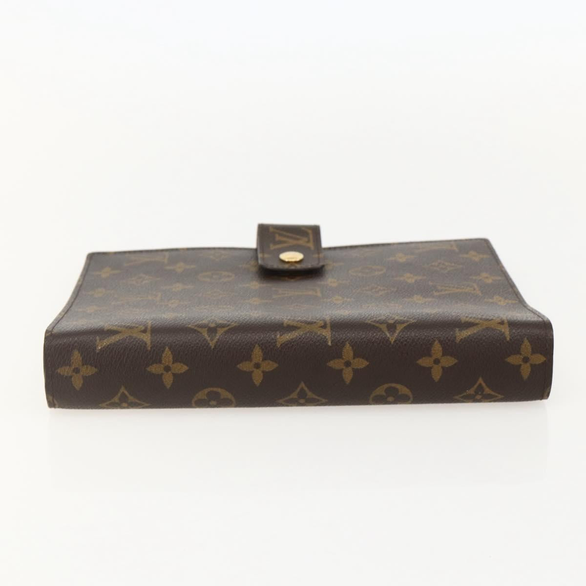 LOUIS VUITTON Monogram Agenda GM Day Planner Cover R20006 LV Auth 148056