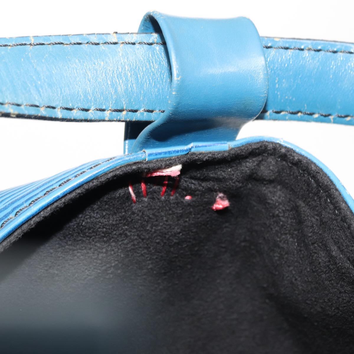 LOUIS VUITTON Epi Randonnee GM Shoulder Bag Blue M43085 LV Auth 148058