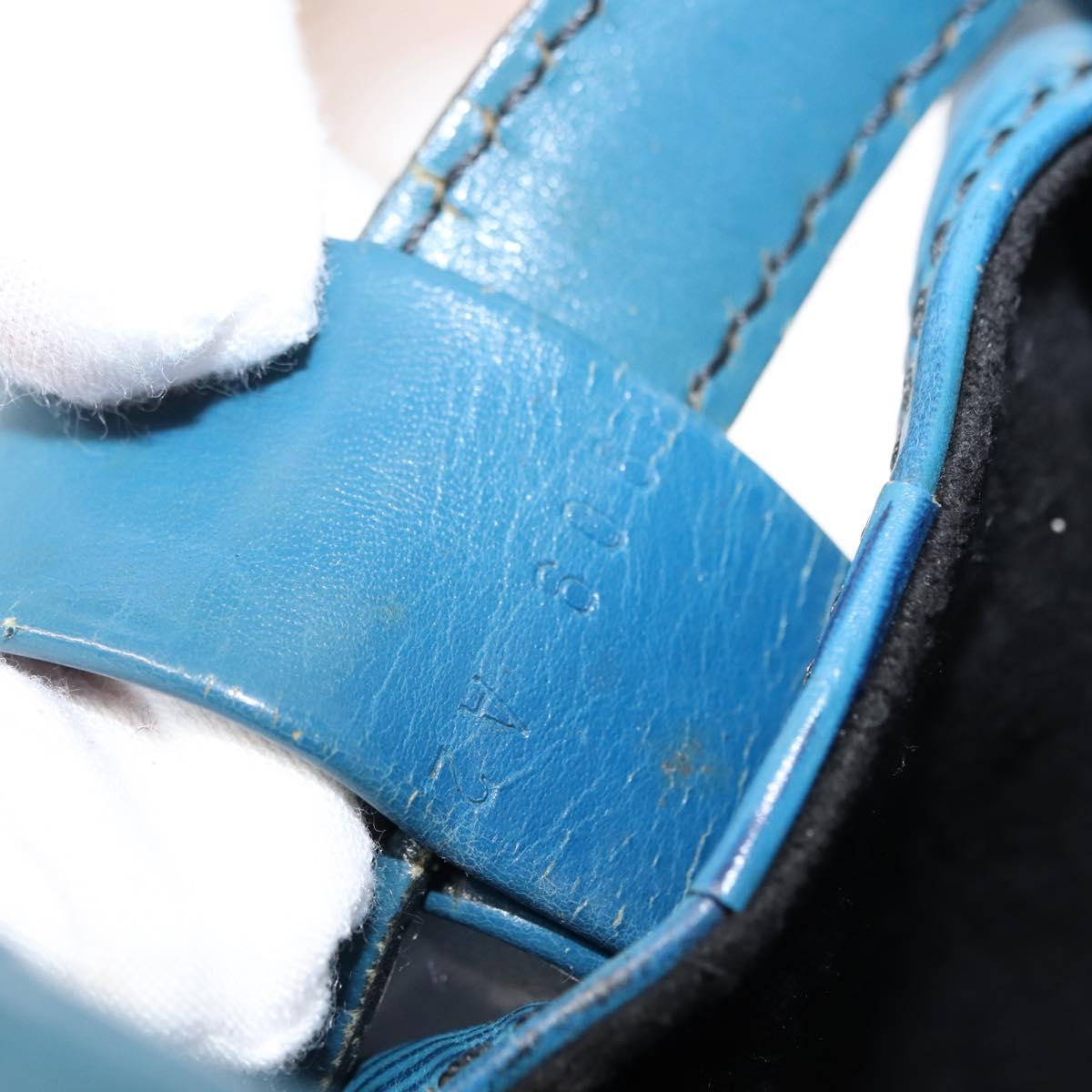 LOUIS VUITTON Epi Randonnee GM Shoulder Bag Blue M43085 LV Auth 148058