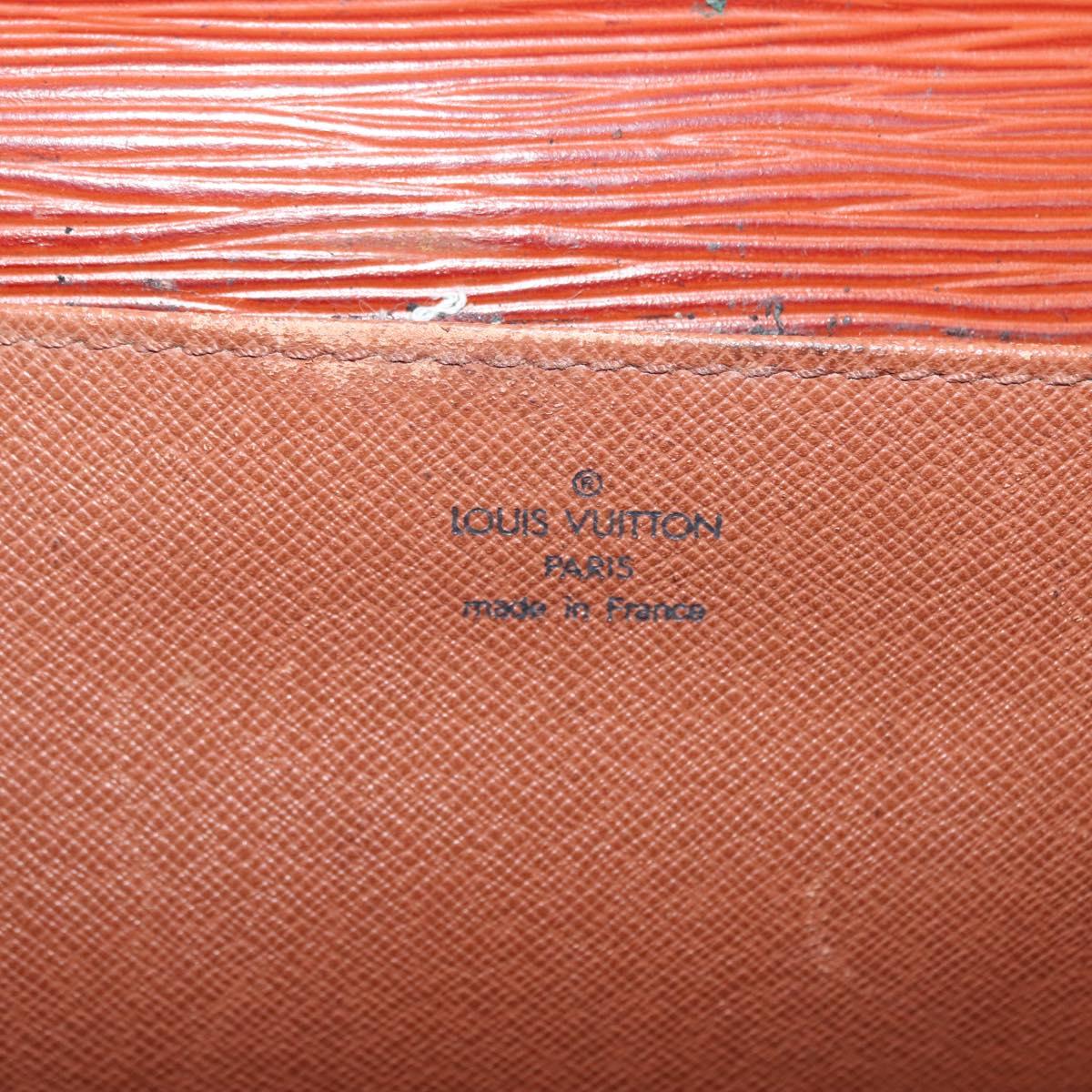 LOUIS VUITTON Epi Serviette Ambassador Business Bag Brown M54413 LV Auth 148062