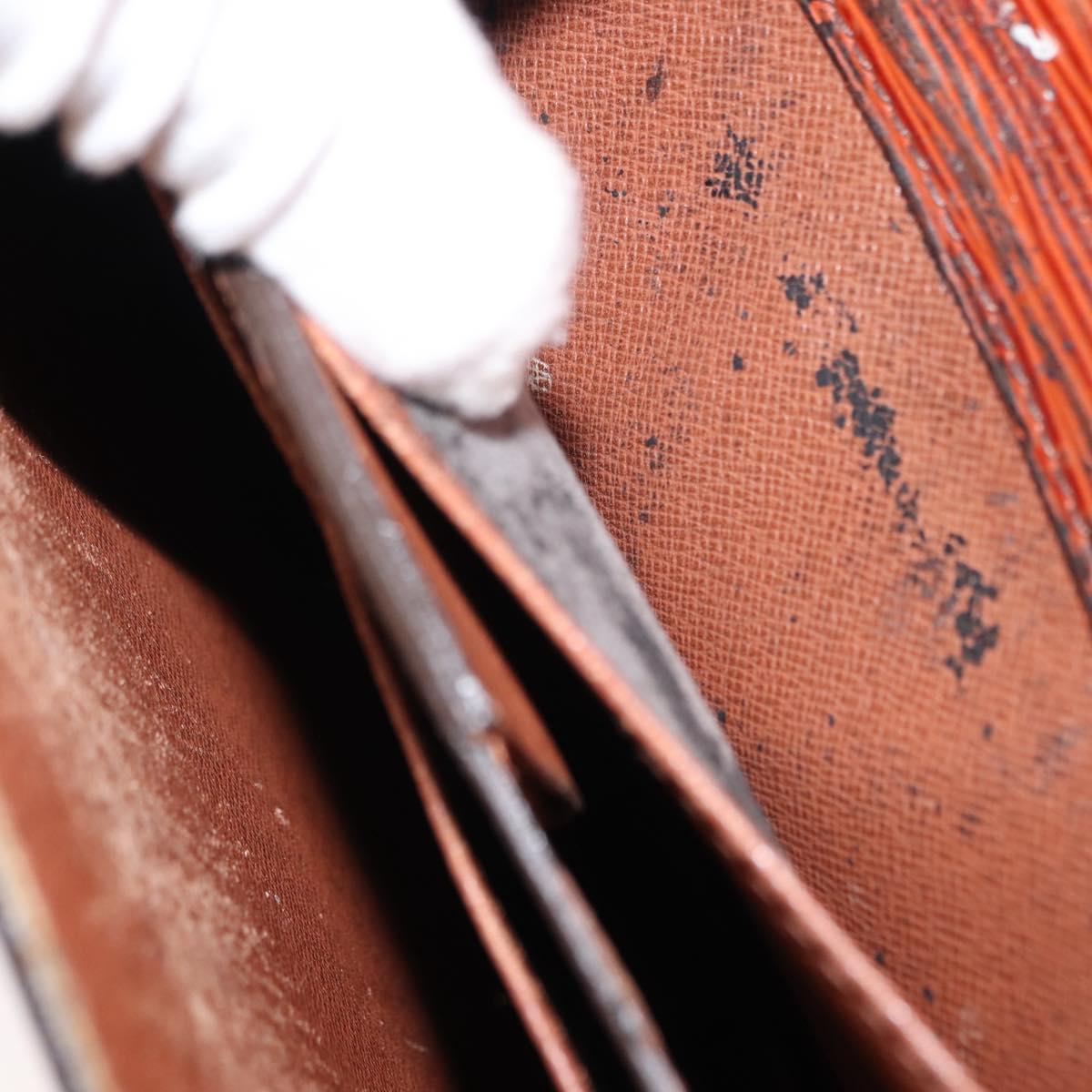 LOUIS VUITTON Epi Serviette Ambassador Business Bag Brown M54413 LV Auth 148062