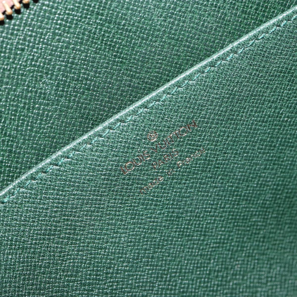 LOUIS VUITTON Epi Pochette Homme Bag Brown Zipangu Gold M52528 LV Auth 148065