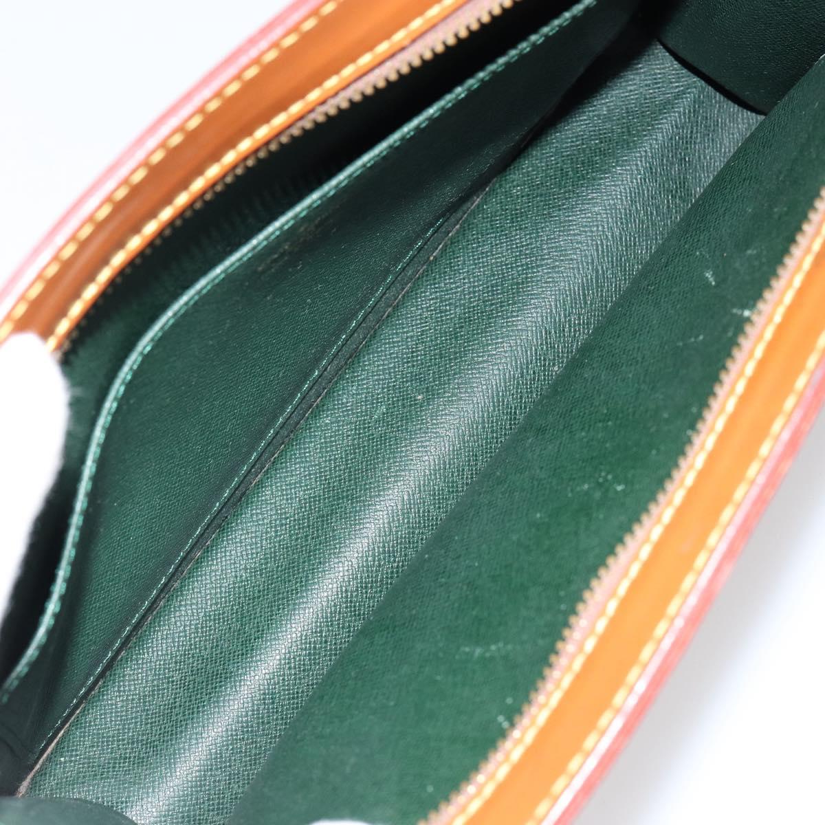 LOUIS VUITTON Epi Pochette Homme Bag Brown Zipangu Gold M52528 LV Auth 148065