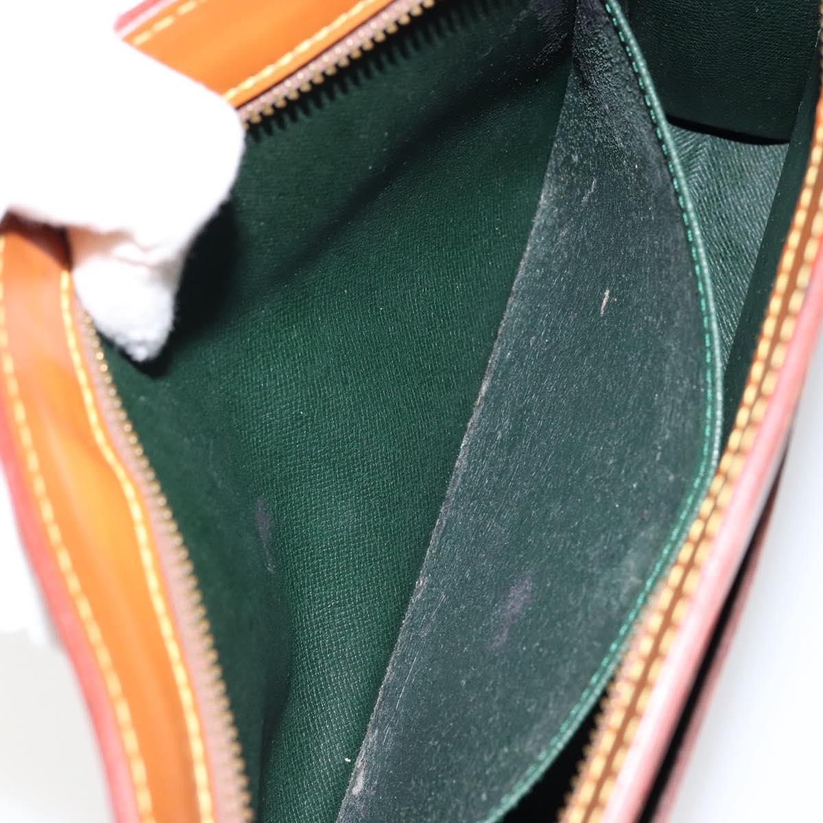 LOUIS VUITTON Epi Pochette Homme Bag Brown Zipangu Gold M52528 LV Auth 148065