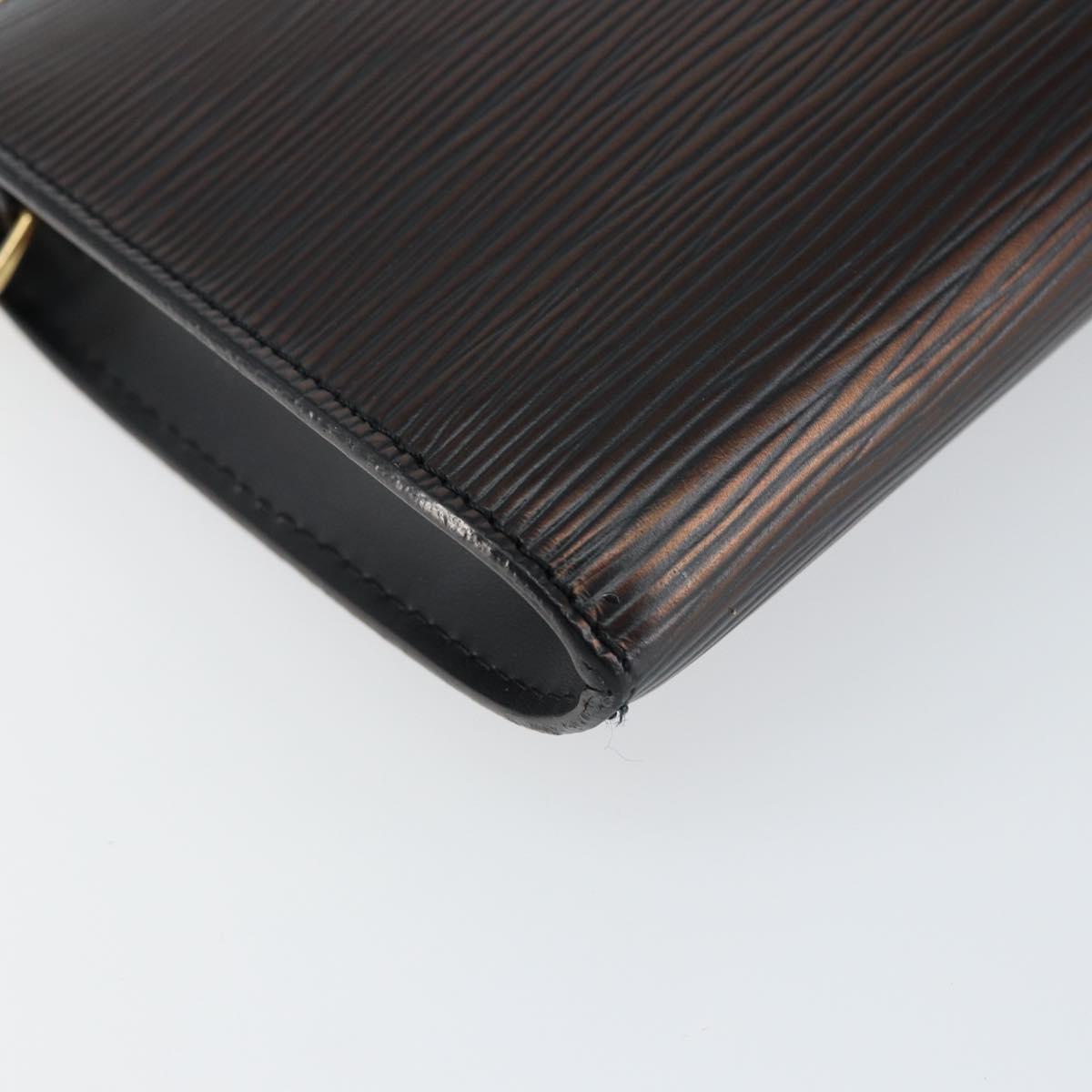 LOUIS VUITTON Epi Pochette Accessoires Accessory Pouch Black M52982 Auth 148067