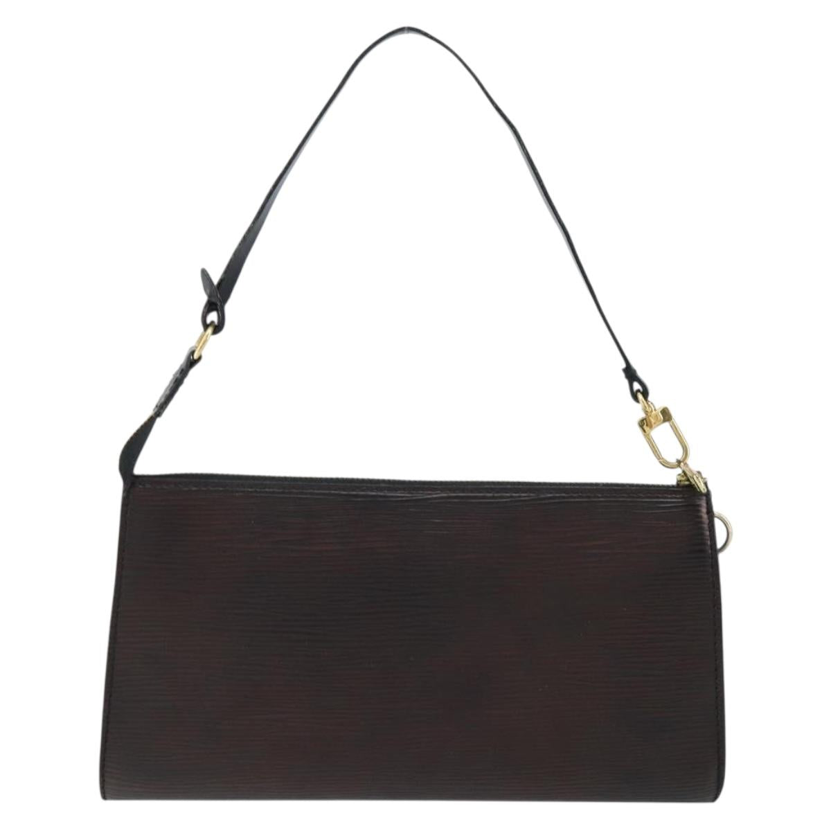 LOUIS VUITTON Epi Pochette Accessoires Accessory Pouch Black M52982 Auth 148067