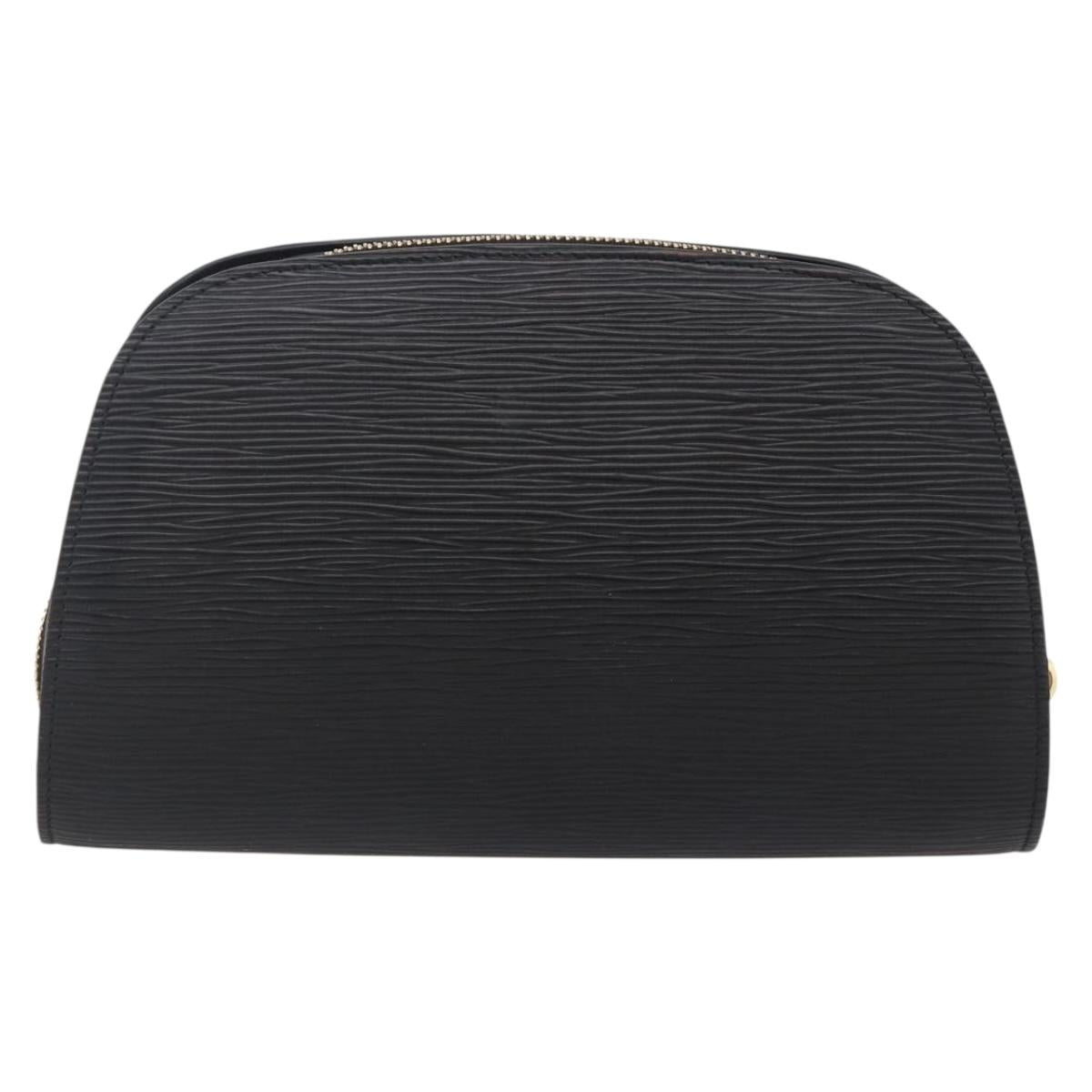 LOUIS VUITTON Epi Dauphine GM Cosmetic Pouch Black M48432 LV Auth 148068