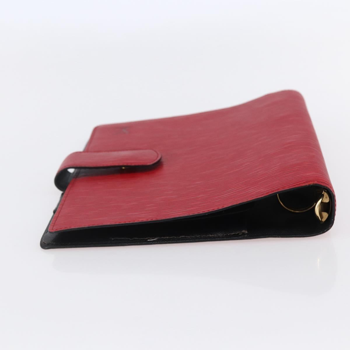 LOUIS VUITTON Epi Agenda GM Day Planner Cover Red R20217 LV Auth 148069