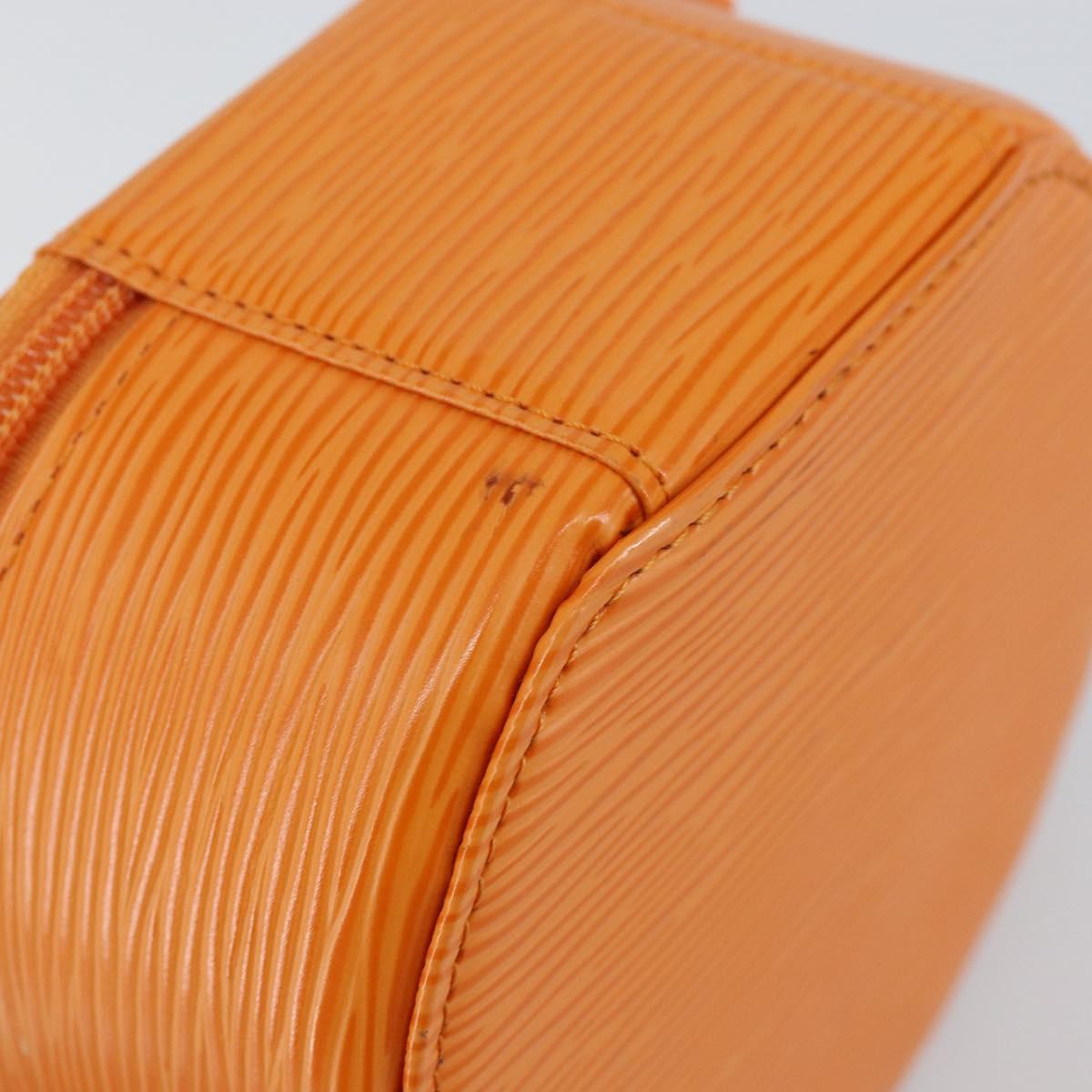 LOUIS VUITTON Epi Ecrin Bijoux 12 Jewelry Box Orange Mandarin LV Auth 148070
