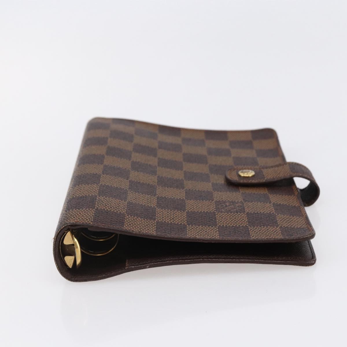 LOUIS VUITTON Damier Ebene Agenda MM Day Planner Cover R20240 LV Auth 148072