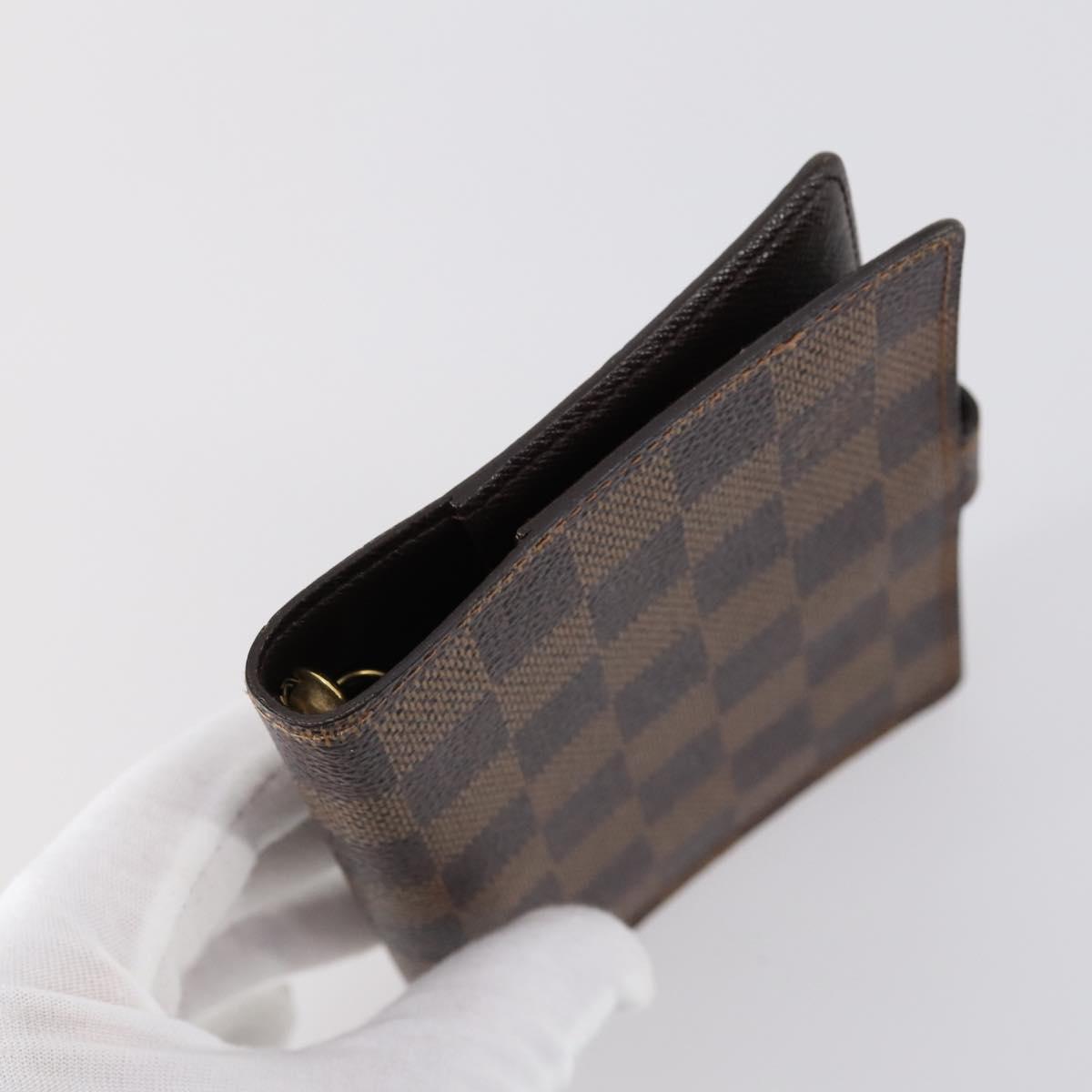 LOUIS VUITTON Damier Ebene Agenda PM Day Planner Cover 2Set R20700 Auth 148073