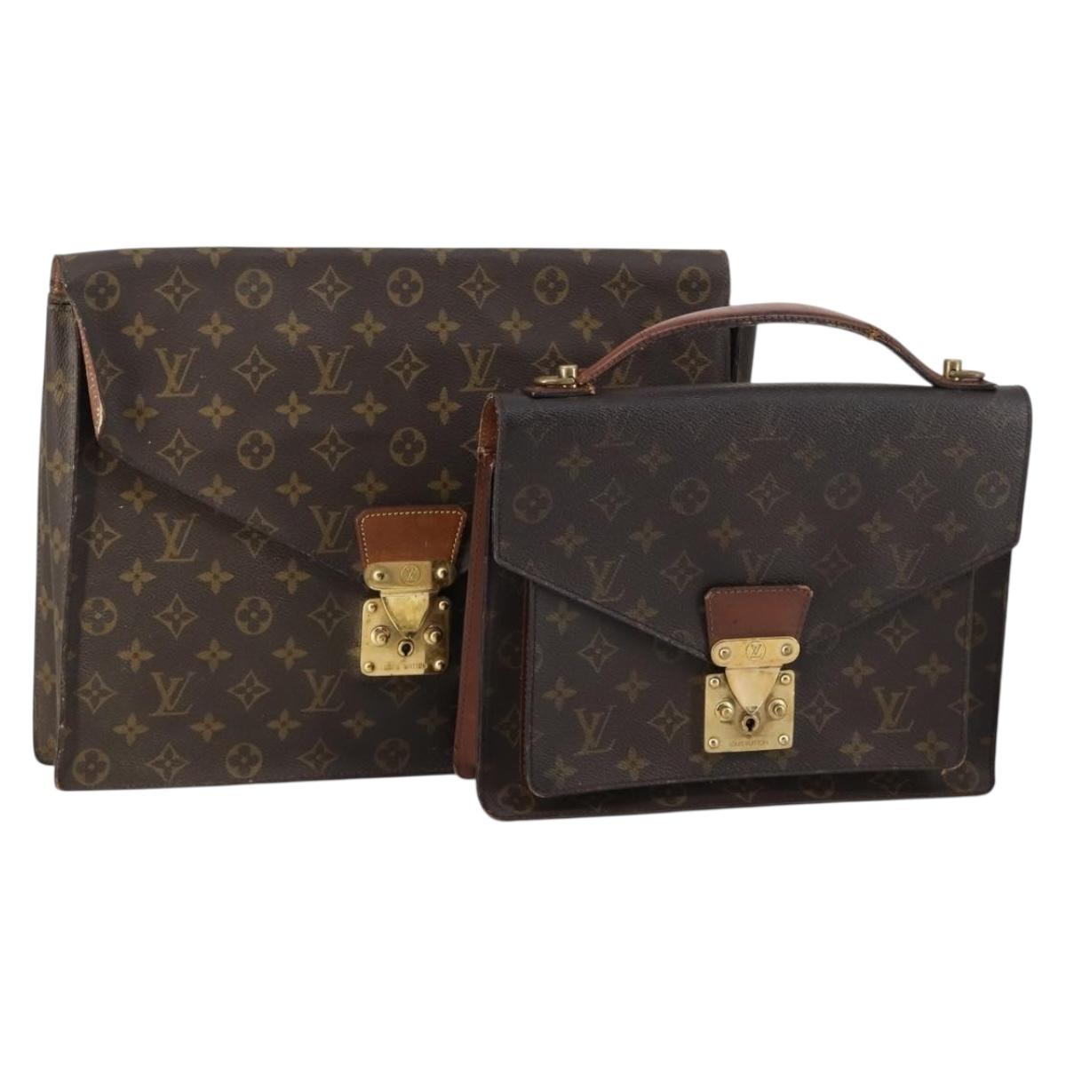 LOUIS VUITTON Monogram Bag 2Set LV Auth 148074