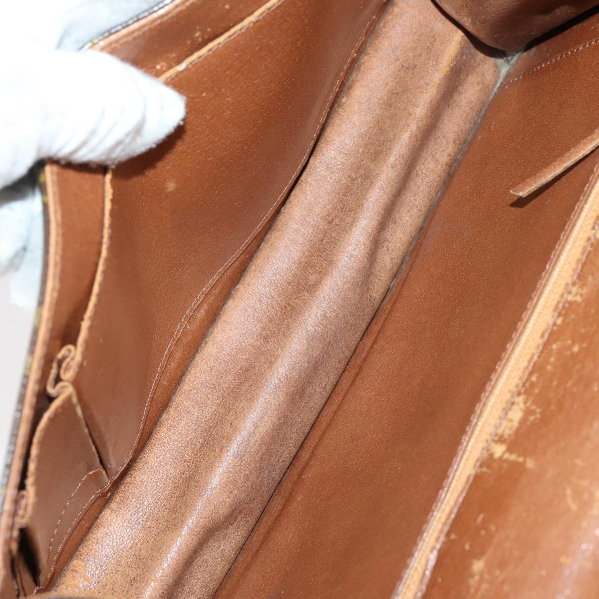 LOUIS VUITTON Epi Monogram Clutch Bag 4Set Black LV Auth 148075