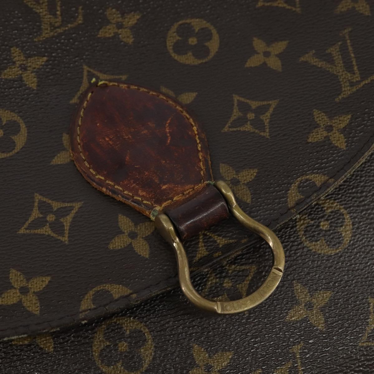 LOUIS VUITTON Monogram Saint Cloud GM Shoulder Bag M51242 LV Auth 148087