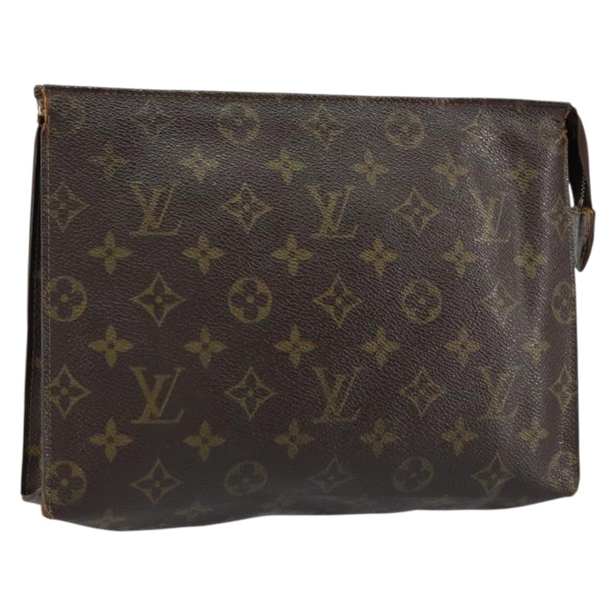 LOUIS VUITTON Monogram Poche Toilette 26 Pouch M47542 LV Auth 148091
