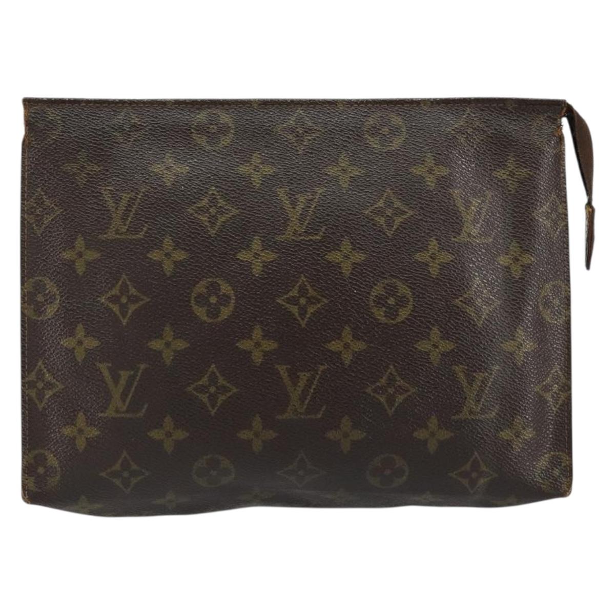 LOUIS VUITTON Monogram Poche Toilette 26 Pouch M47542 LV Auth 148091