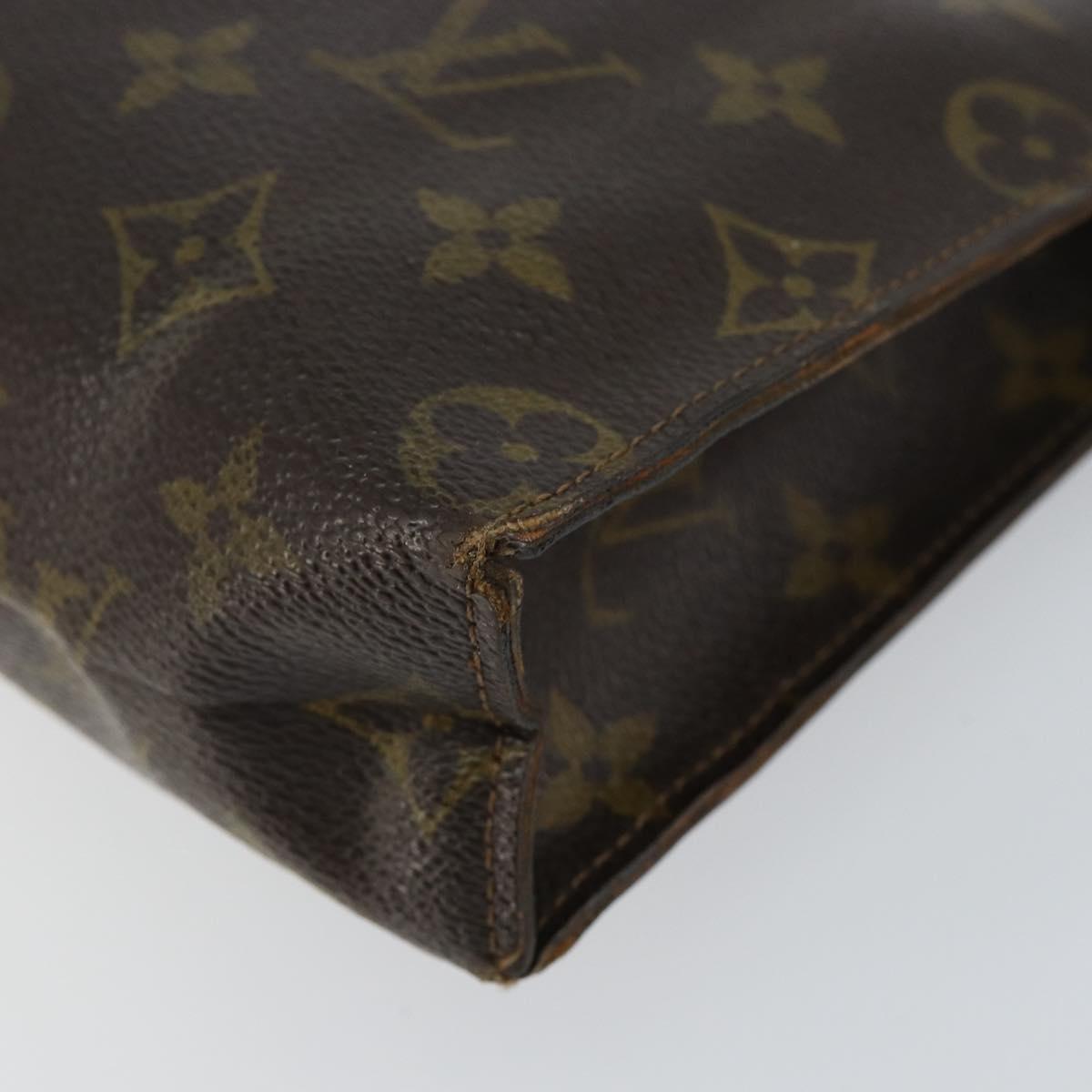LOUIS VUITTON Monogram Poche Toilette 26 Pouch M47542 LV Auth 148091