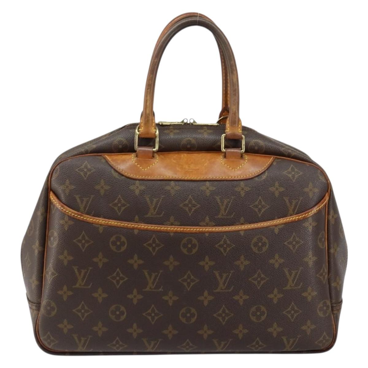 LOUIS VUITTON Monogram Deauville Hand Bag M47270 LV Auth 148101
