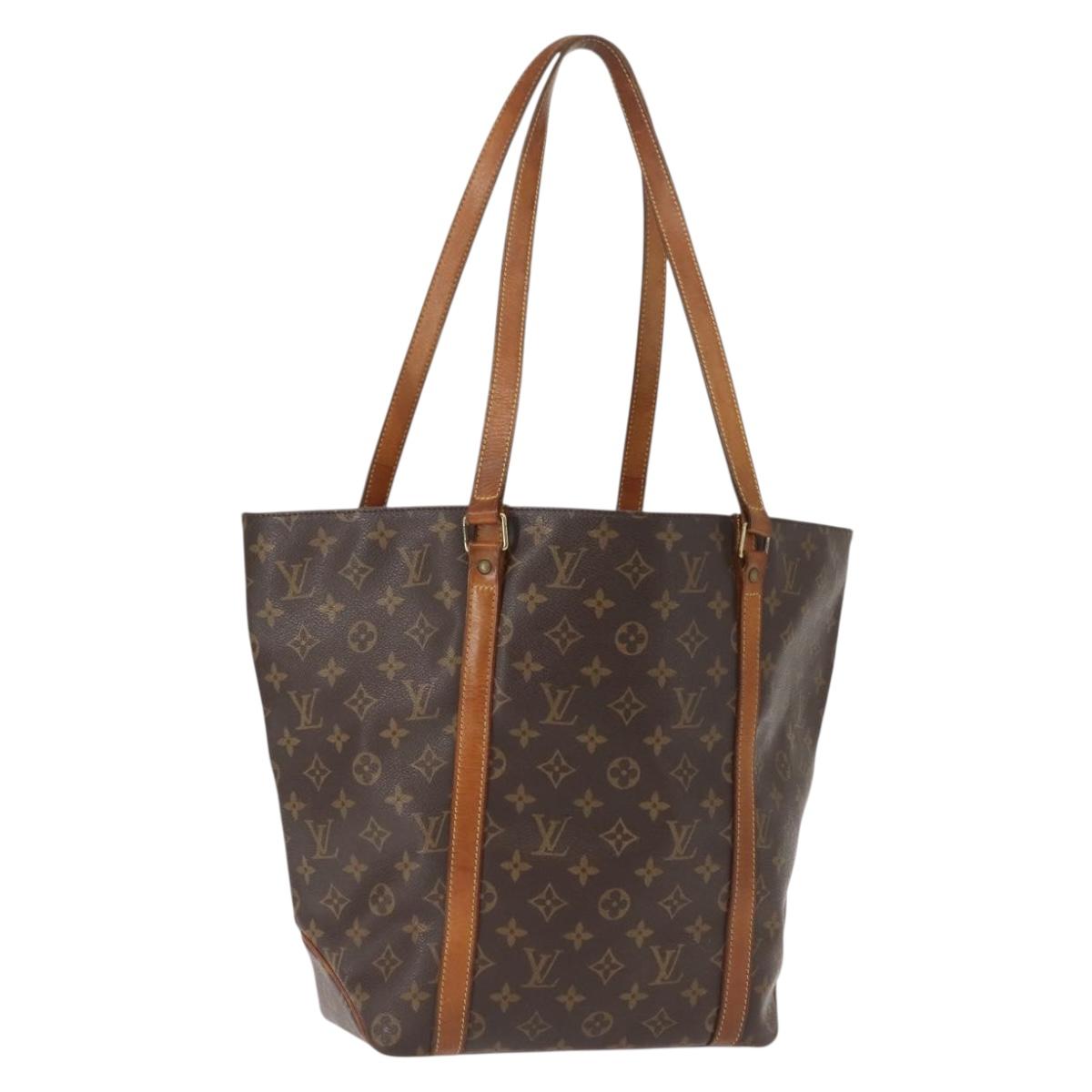 LOUIS VUITTON Monogram Sac Shopping Tote Bag M51108 LV Auth 148104