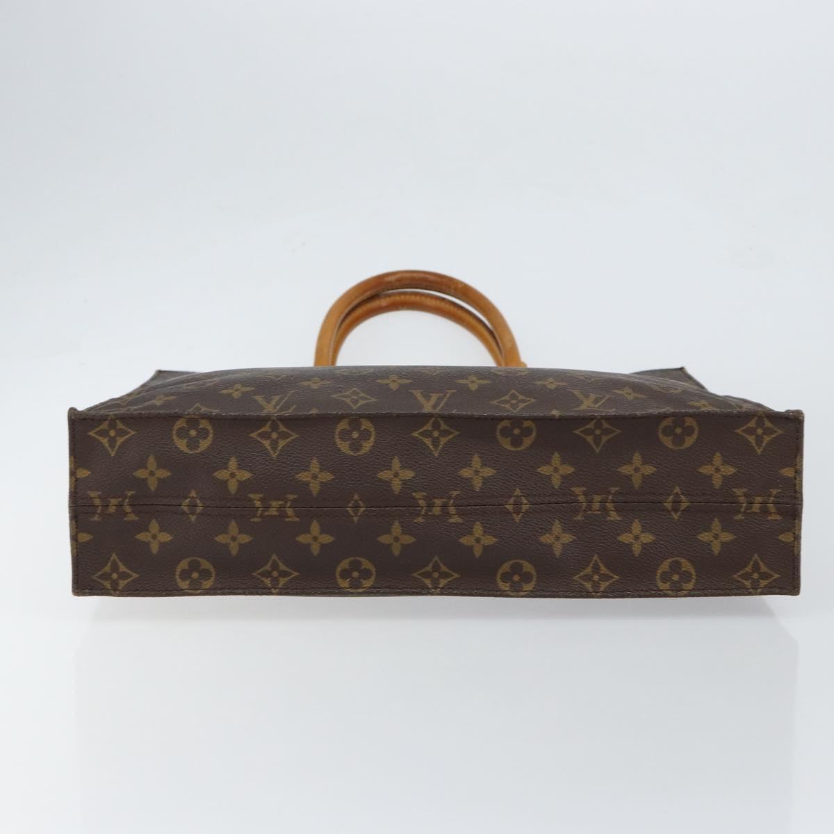 LOUIS VUITTON Monogram Sac Plat Hand Bag M51140 LV Auth 148111