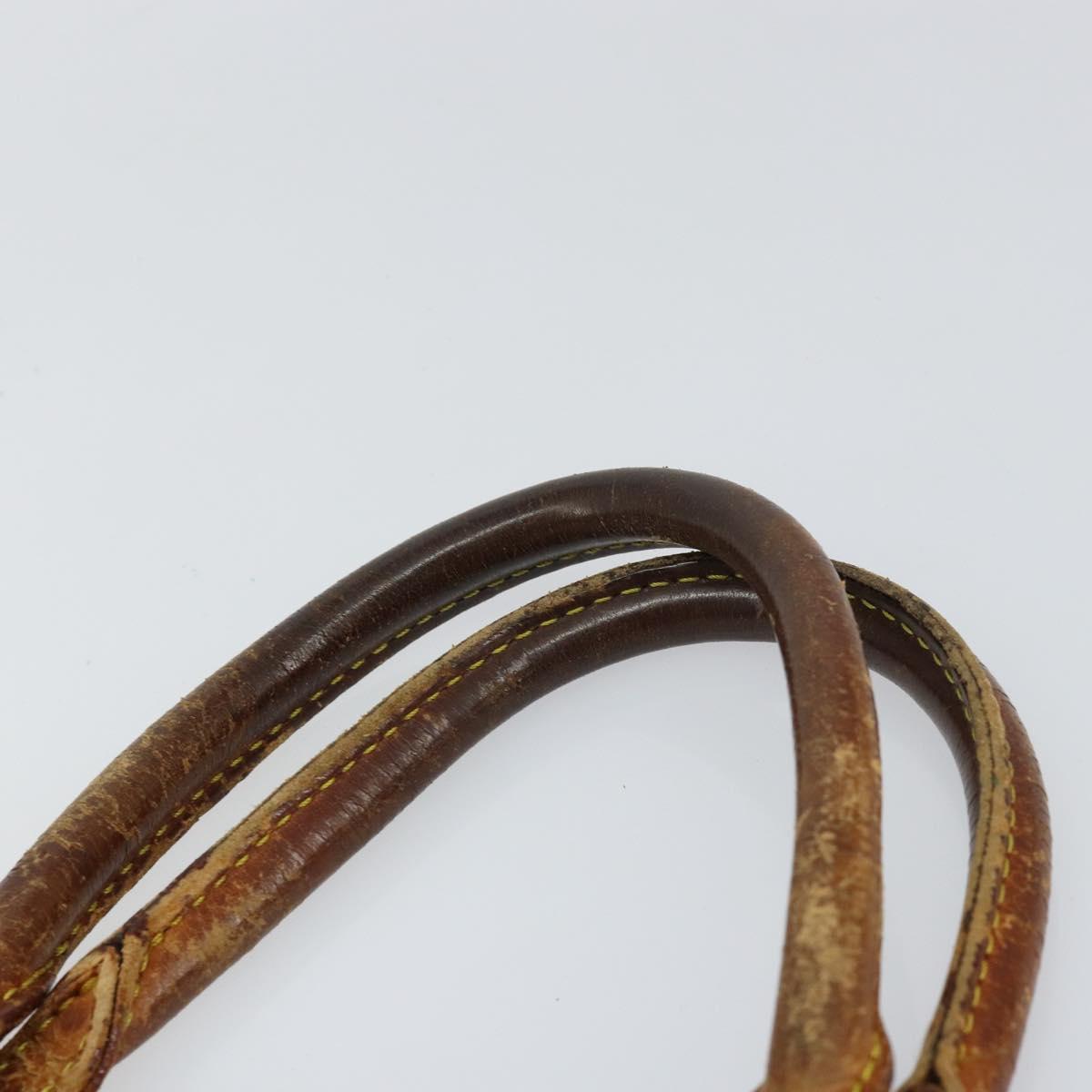 LOUIS VUITTON Monogram Sac Plat Hand Bag M51140 LV Auth 148112