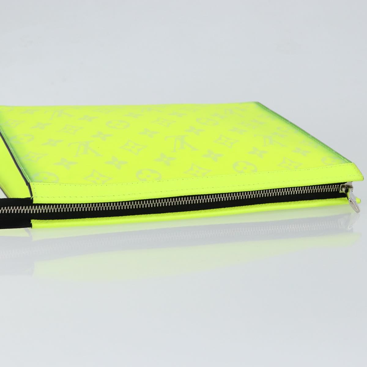 LOUIS VUITTON Monogram Neon Color Pochette Voyage MM Bag M30946 LV Auth 148118