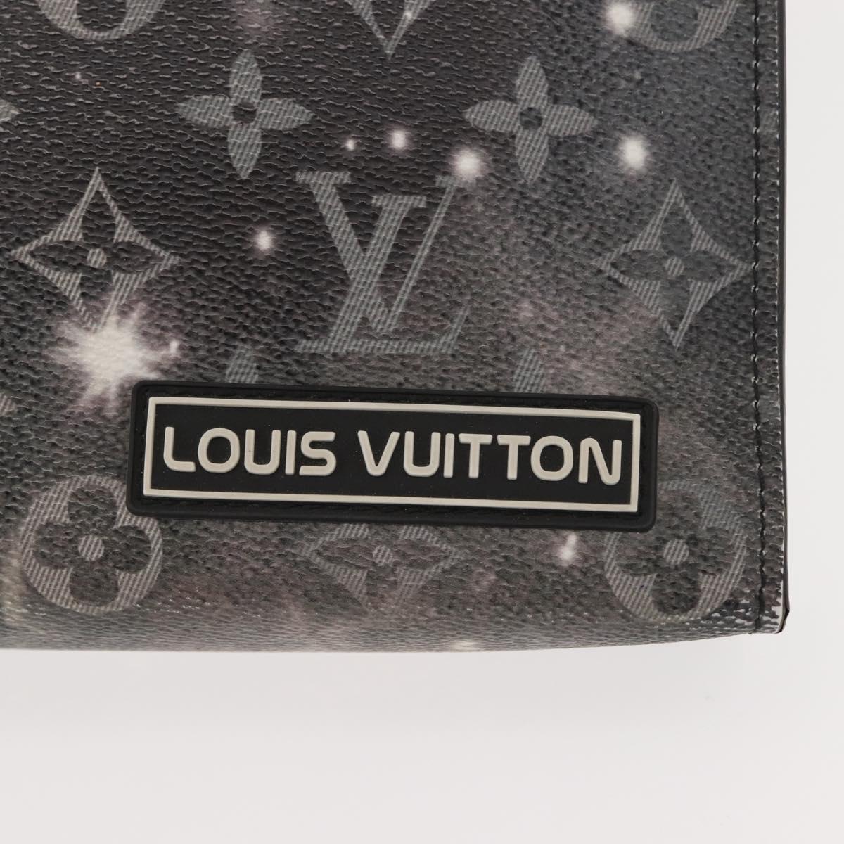 LOUIS VUITTON Monogram Galaxy Pochette Voyage MM Bag Gray M44448 LV Auth 148119