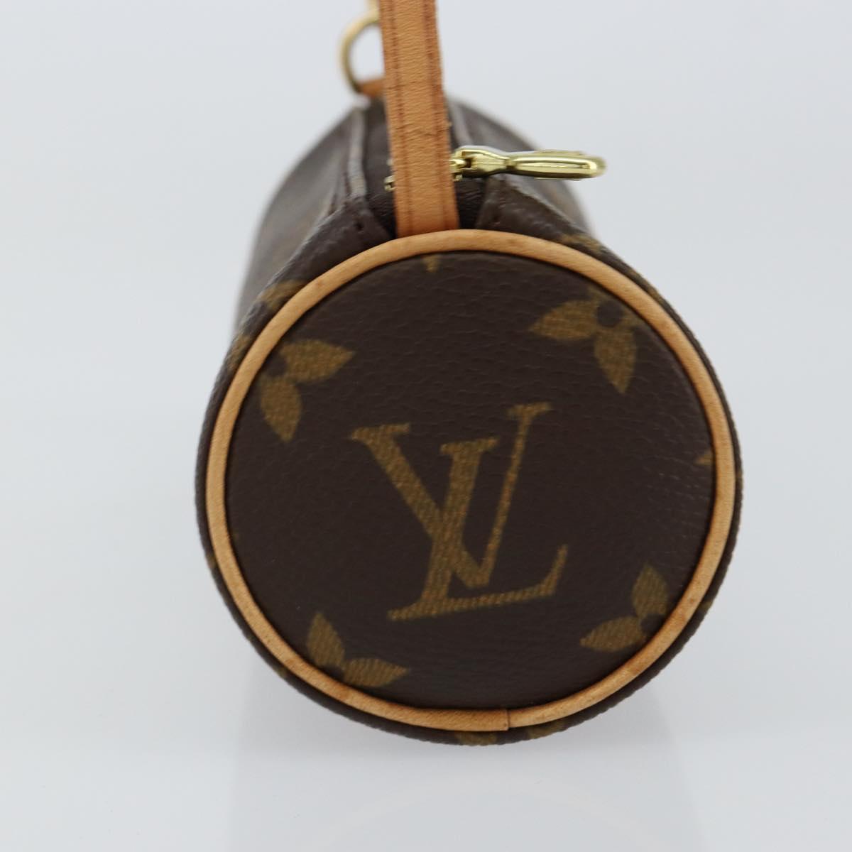 LOUIS VUITTON Monogram Papillon Pouch LV Auth 148120