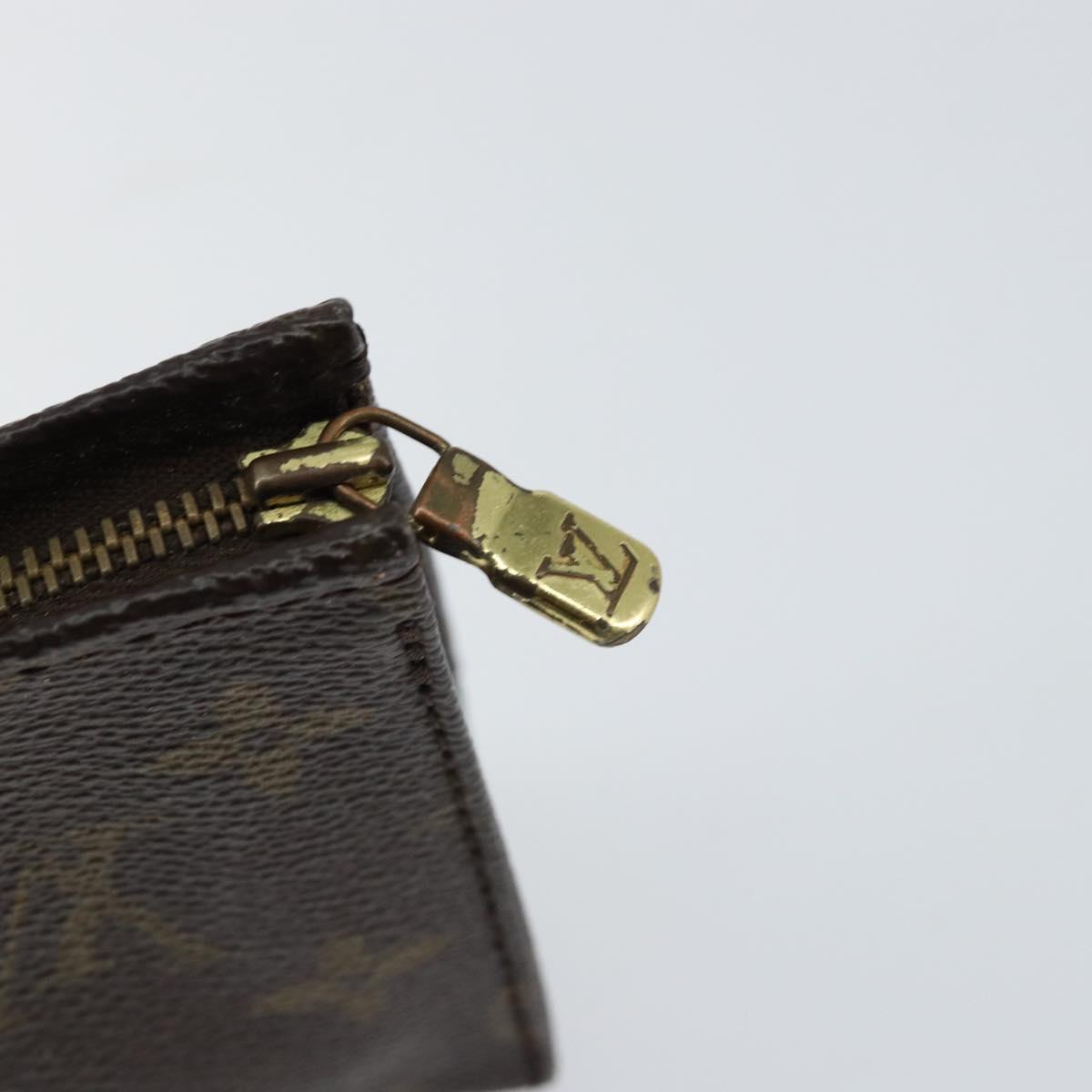 LOUIS VUITTON Monogram Poche Toilette 15 Pouch M47546 LV Auth 148123