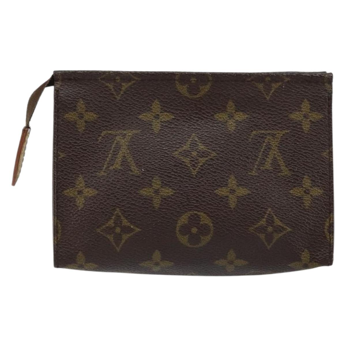 LOUIS VUITTON Monogram Poche Toilette 15 Pouch M47546 LV Auth 148123