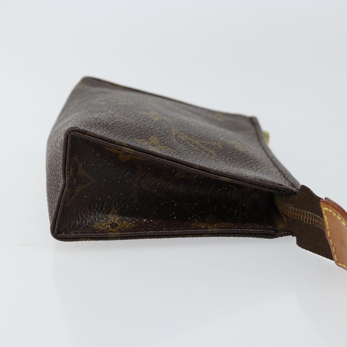 LOUIS VUITTON Monogram Poche Toilette 15 Pouch M47546 LV Auth 148123