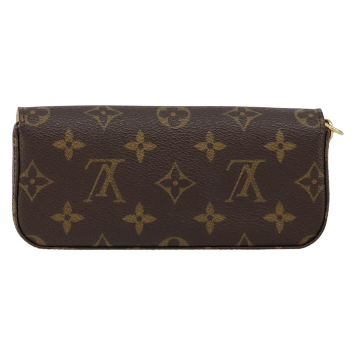 LOUIS VUITTON Monogram Pochette lagoon Glasses Case M60008 LV Auth 148124
