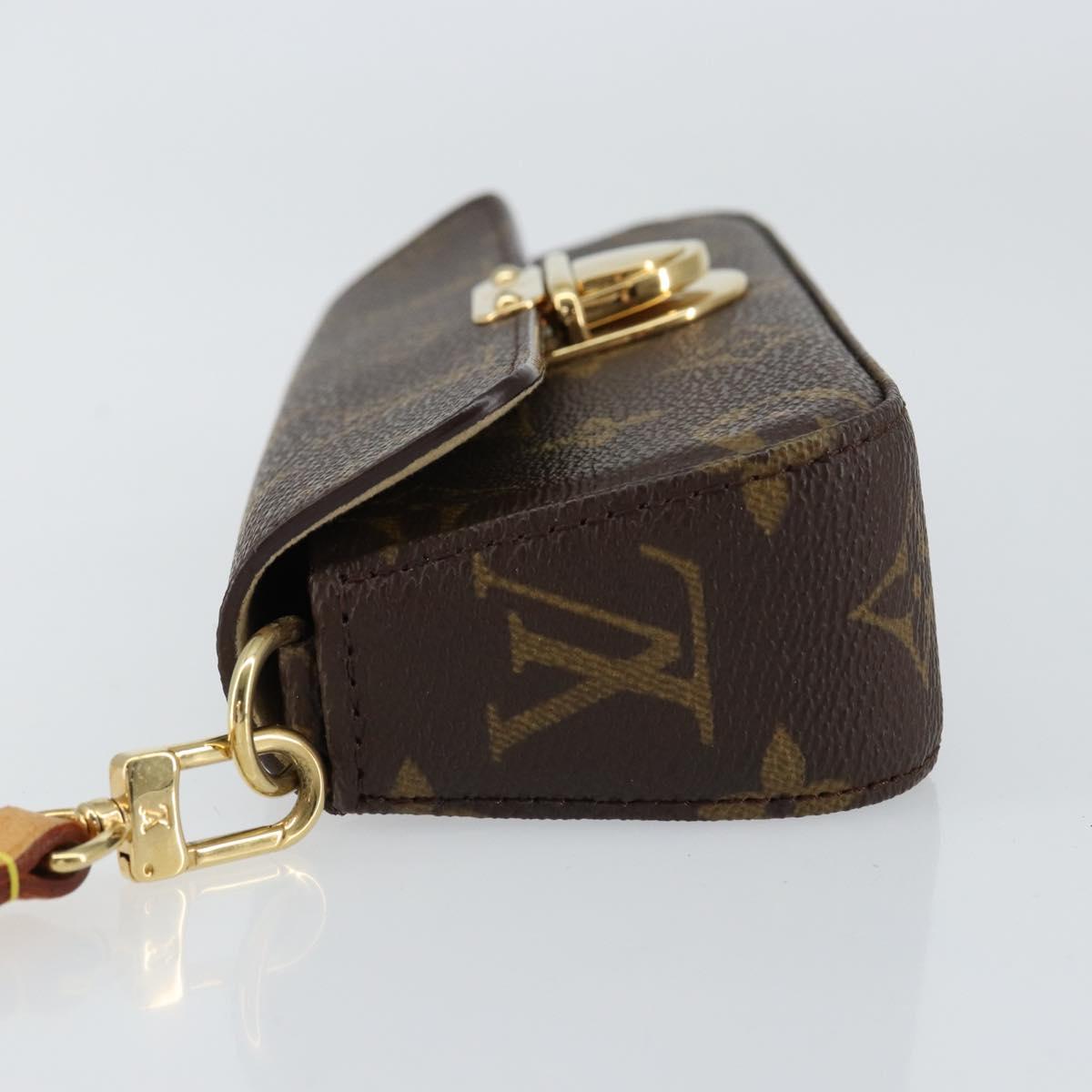 LOUIS VUITTON Monogram Pochette lagoon Glasses Case M60008 LV Auth 148124