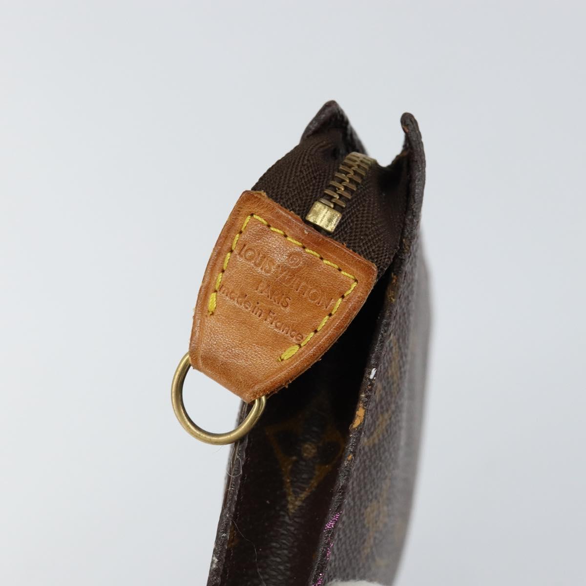 LOUIS VUITTON Monogram Bucket PM Accessory Pouch LV Auth 148125