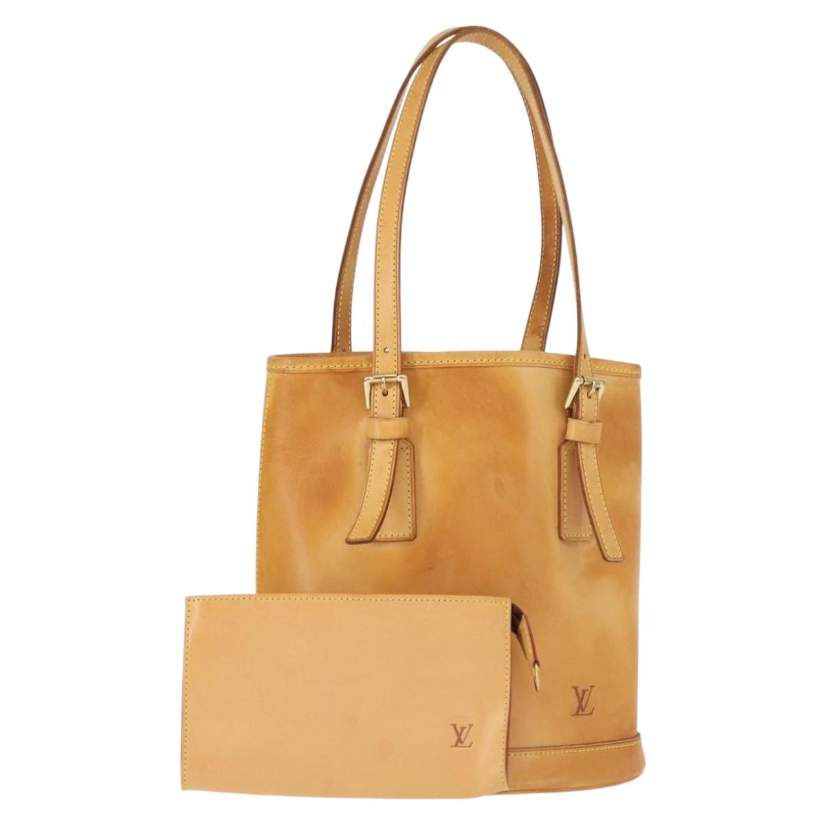 LOUIS VUITTON Nomad Male Ventiem Bag 20th Anniversary Beige M99070 Auth 148127