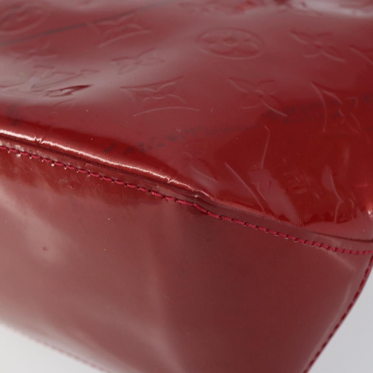 LOUIS VUITTON Monogram Vernis Wilshire PM Bag Pomme D'amour M93642 Auth 148130