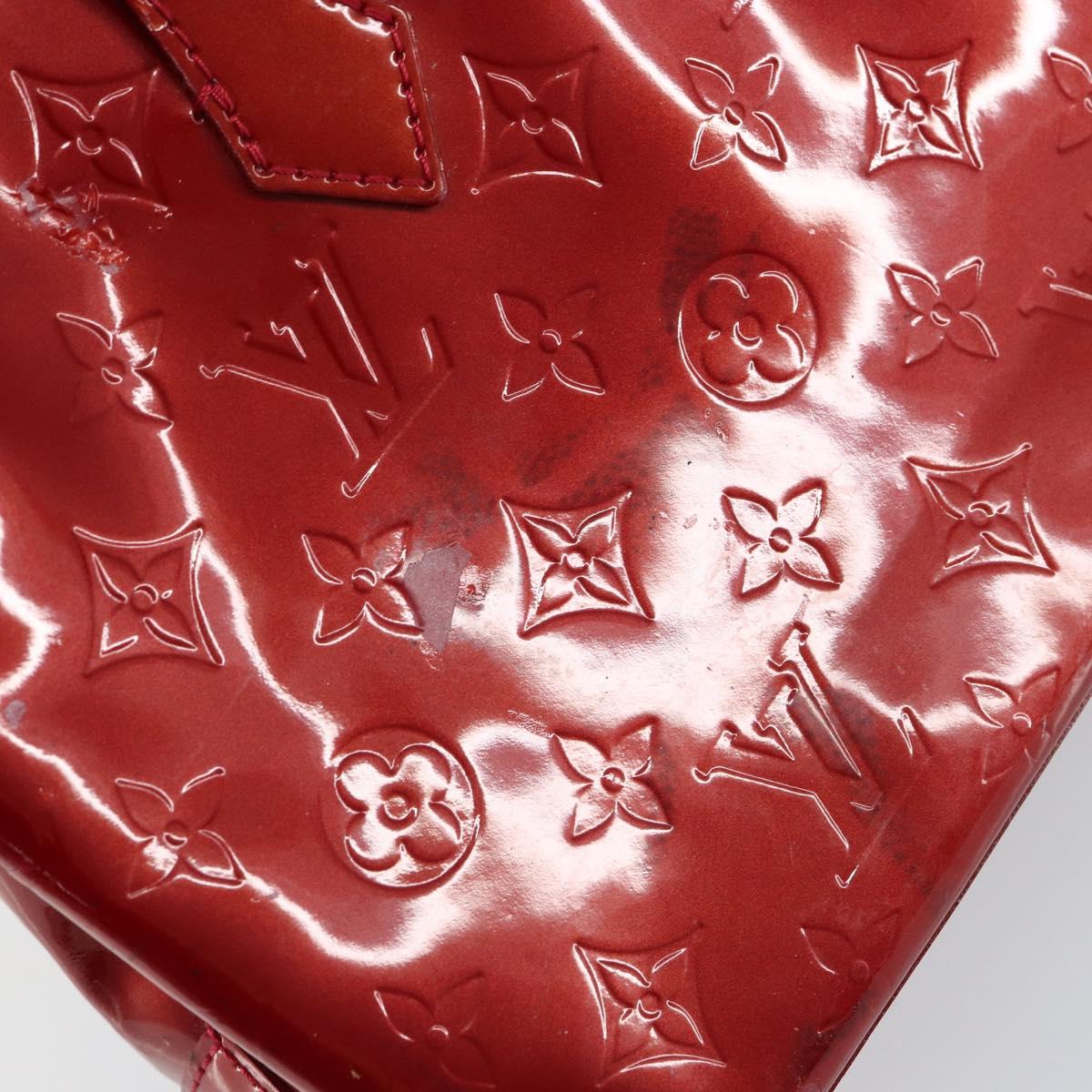 LOUIS VUITTON Monogram Vernis Wilshire PM Bag Pomme D'amour M93642 Auth 148130