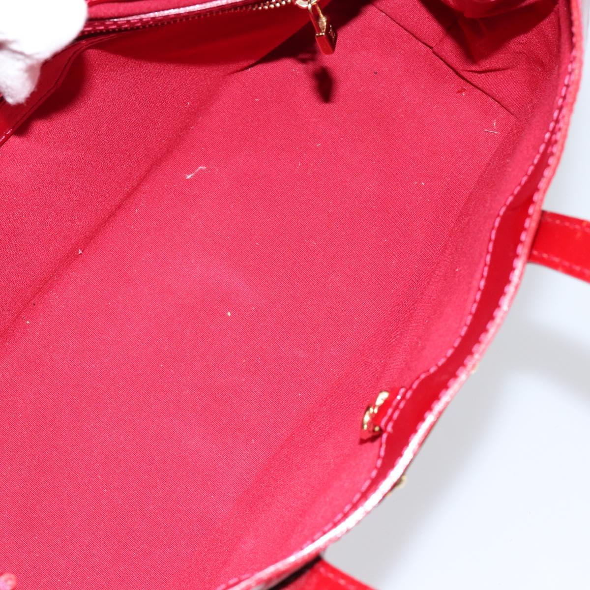 LOUIS VUITTON Monogram Vernis Wilshire PM Bag Pomme D'amour M93642 Auth 148130