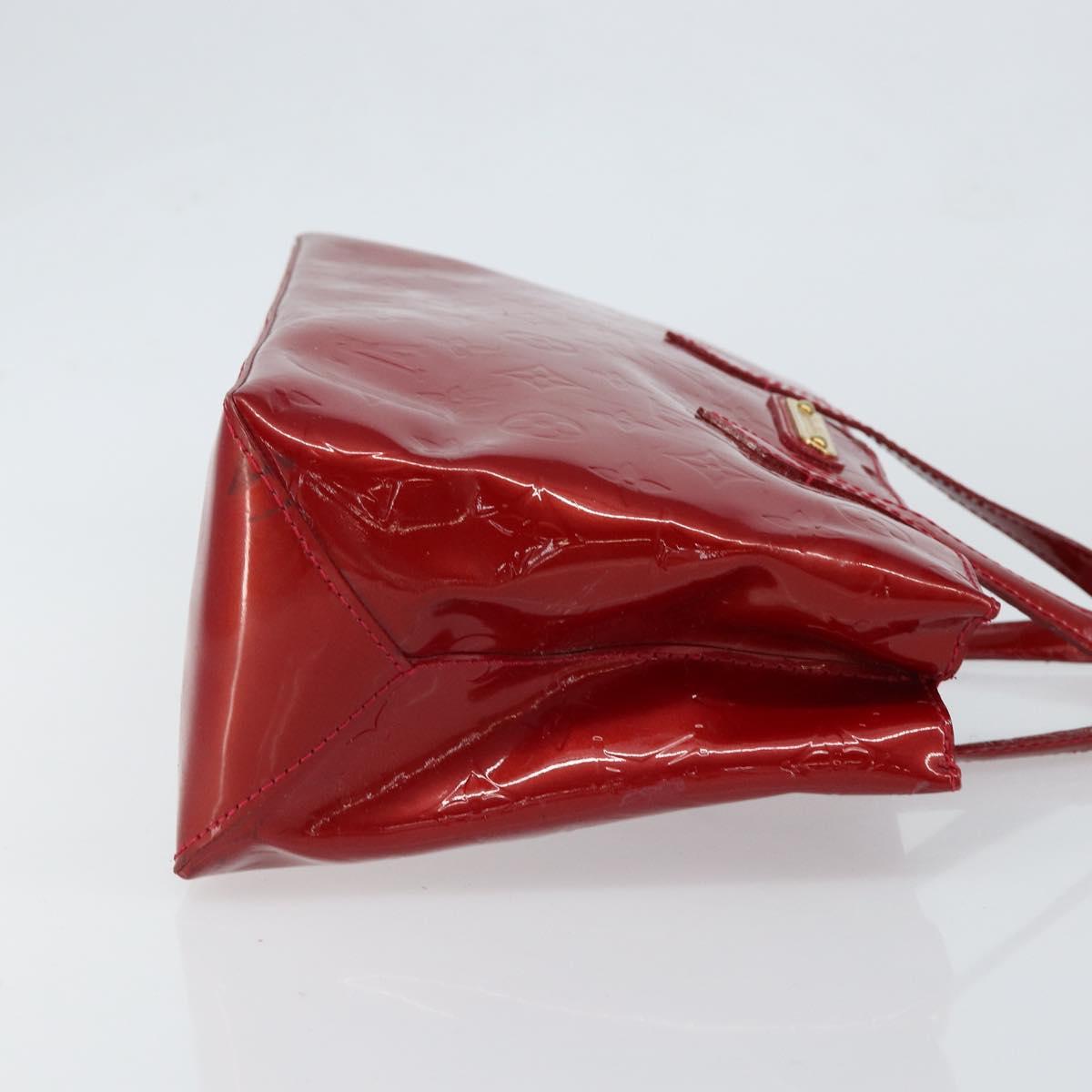 LOUIS VUITTON Monogram Vernis Wilshire PM Bag Pomme D'amour M93642 Auth 148130