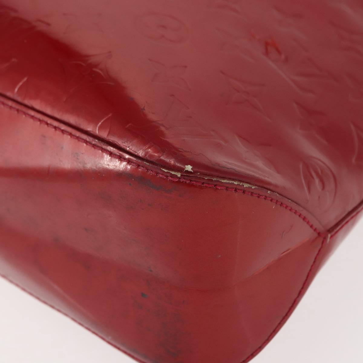 LOUIS VUITTON Monogram Vernis Brentwood Bag Pomme D'amour M91989 LV Auth 148132