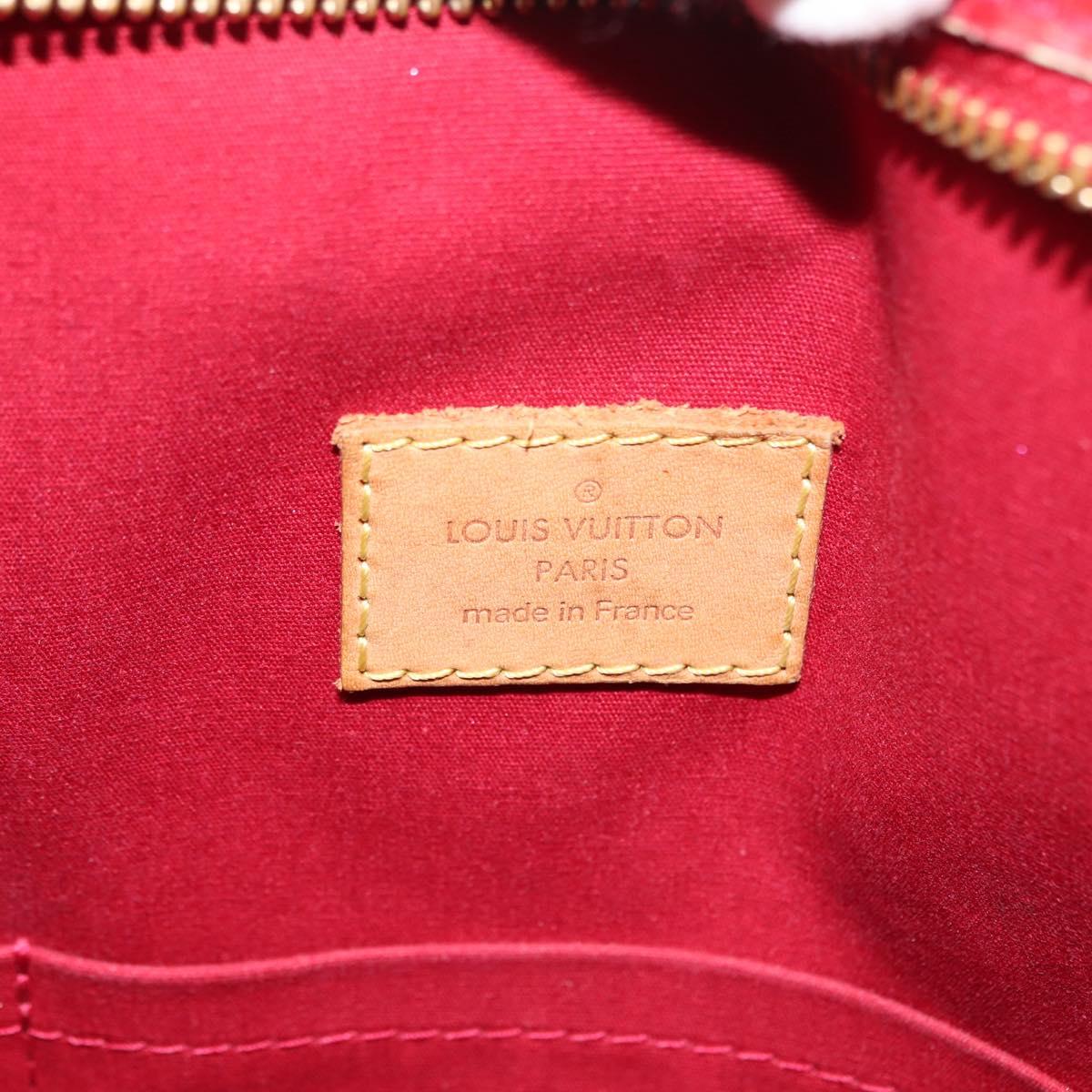 LOUIS VUITTON Monogram Vernis Brentwood Bag Pomme D'amour M91989 LV Auth 148132