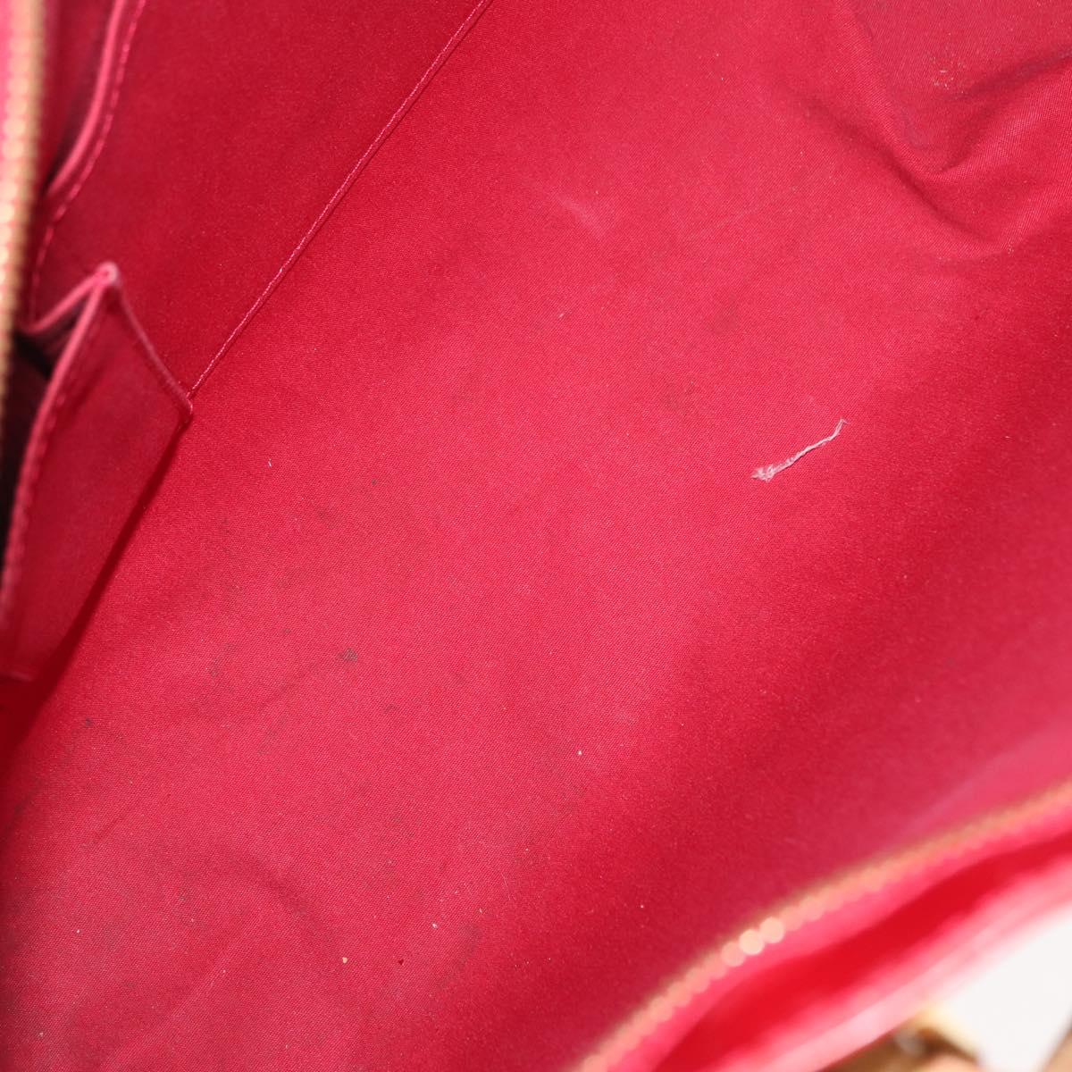 LOUIS VUITTON Monogram Vernis Brentwood Bag Pomme D'amour M91989 LV Auth 148132