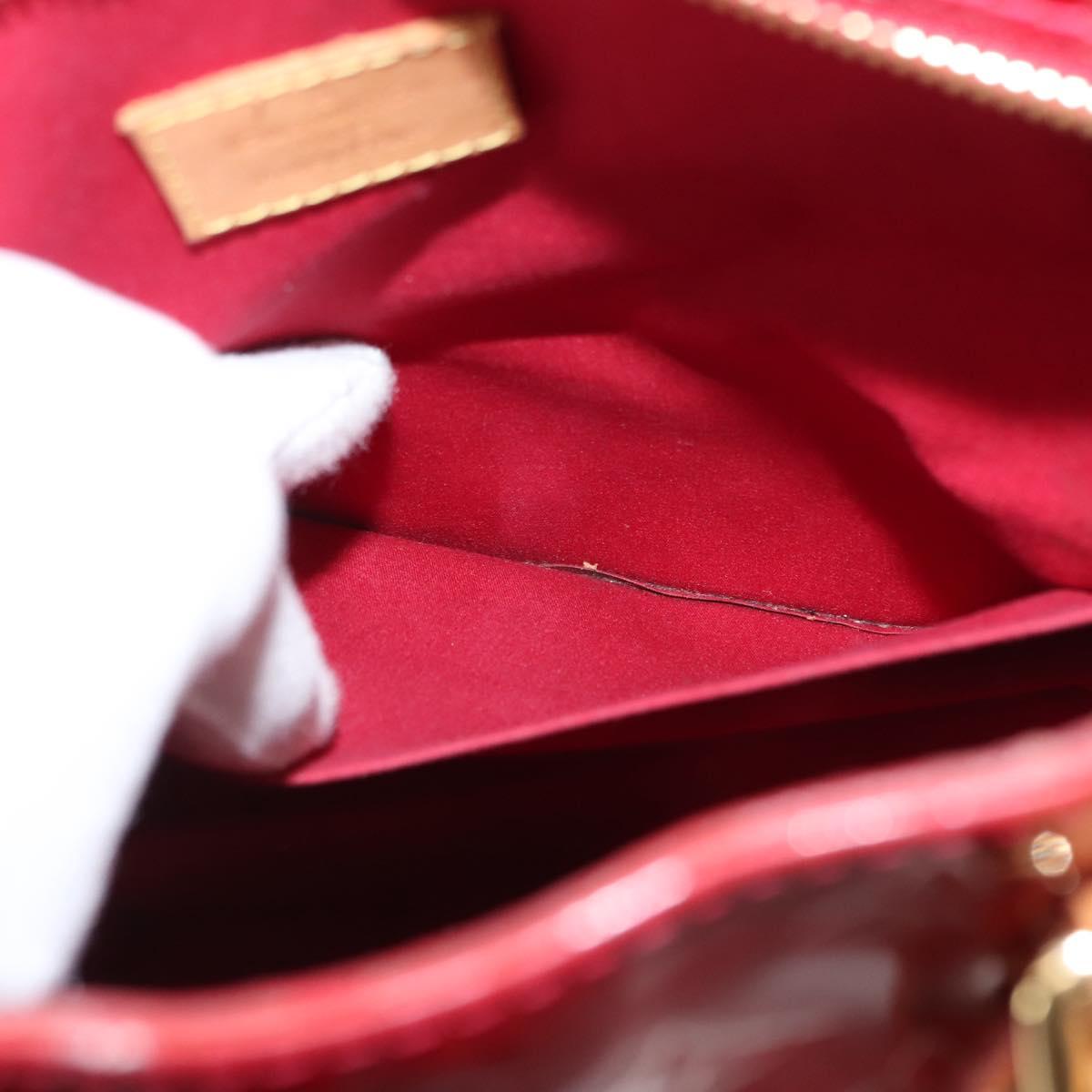 LOUIS VUITTON Monogram Vernis Brentwood Bag Pomme D'amour M91989 LV Auth 148132