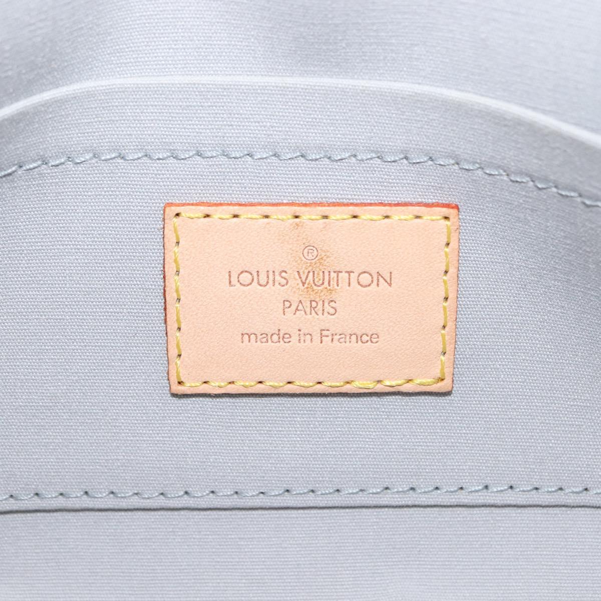 LOUIS VUITTON Monogram Vernis Malibu Street Bag Perle M91507 LV Auth 148134