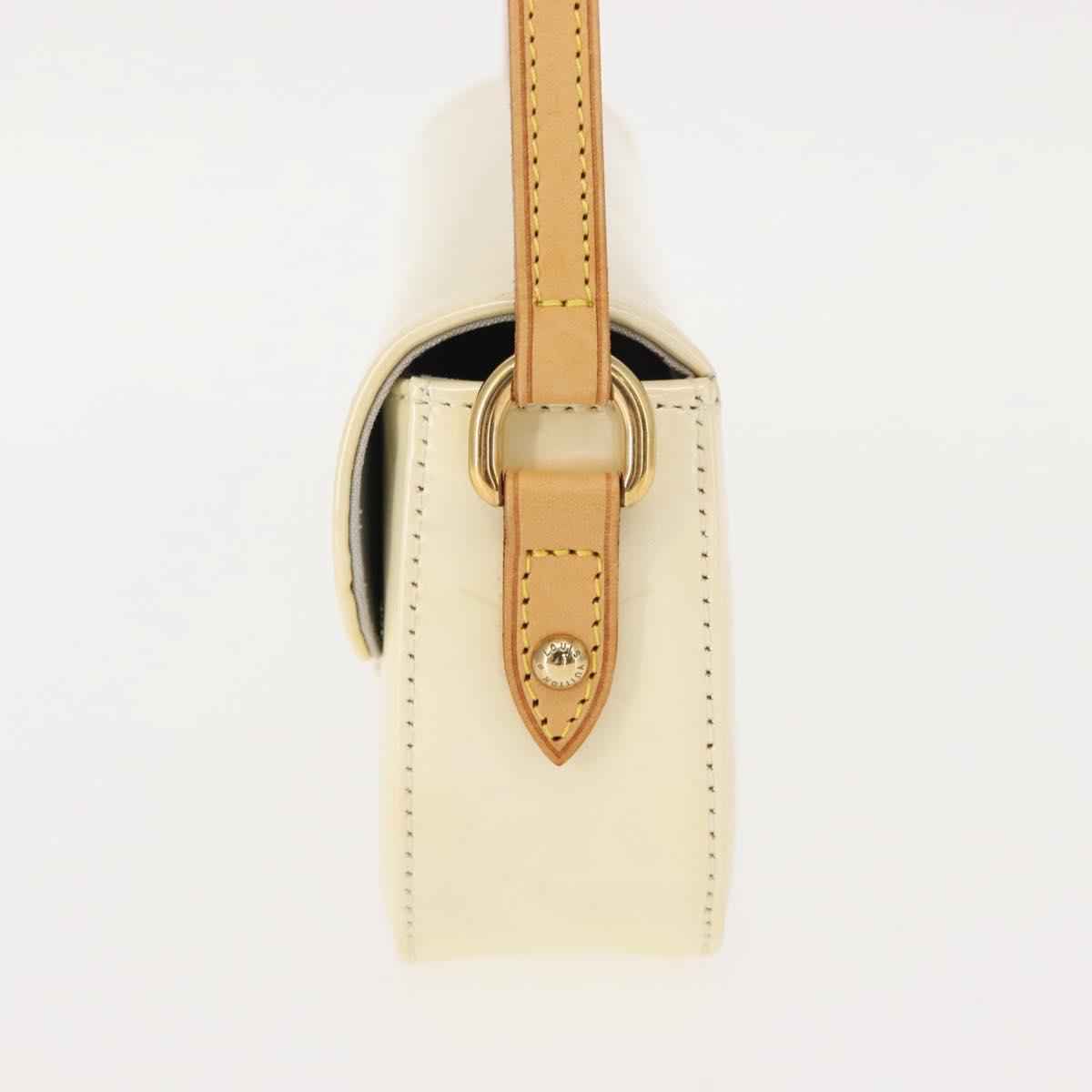 LOUIS VUITTON Monogram Vernis Malibu Street Bag Perle M91507 LV Auth 148134