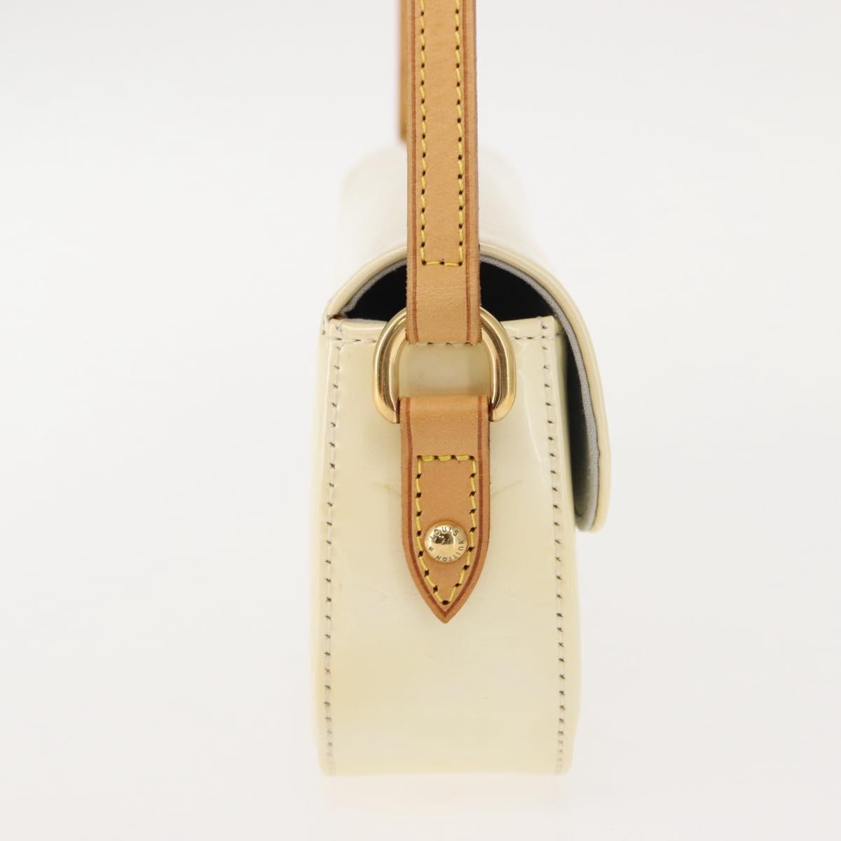 LOUIS VUITTON Monogram Vernis Malibu Street Bag Perle M91507 LV Auth 148134