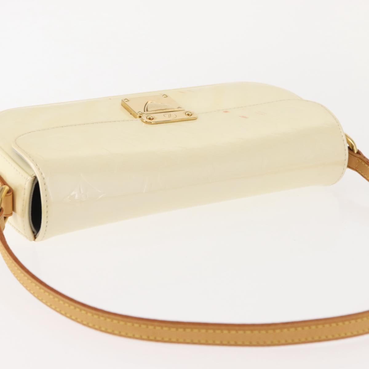 LOUIS VUITTON Monogram Vernis Malibu Street Bag Perle M91507 LV Auth 148134