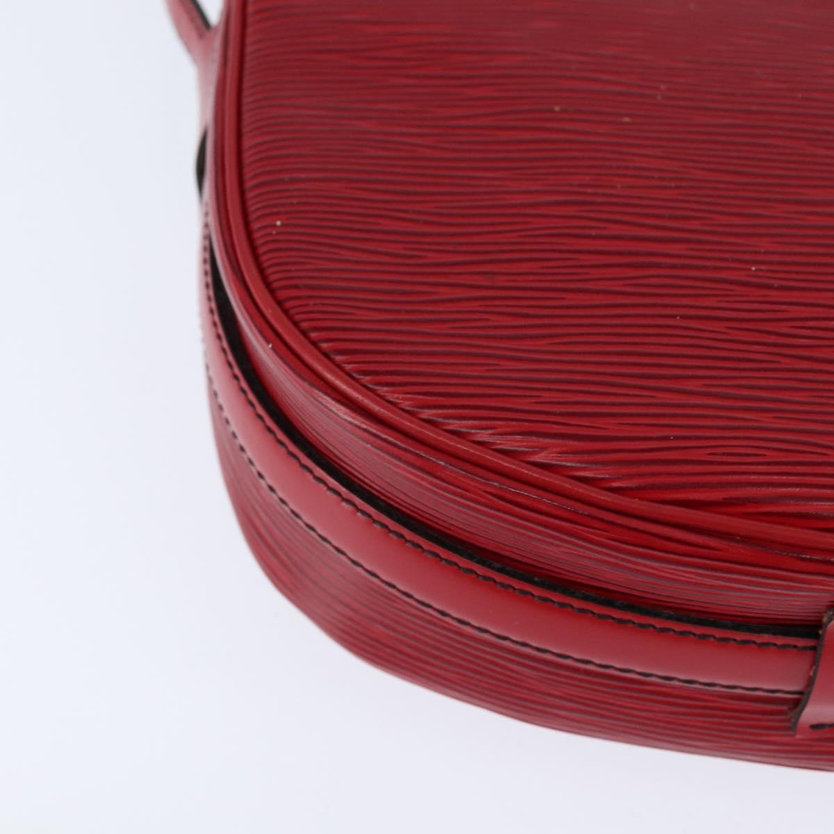 LOUIS VUITTON Epi Jeune Fille MM Shoulder Bag Red M52157 LV Auth 148136