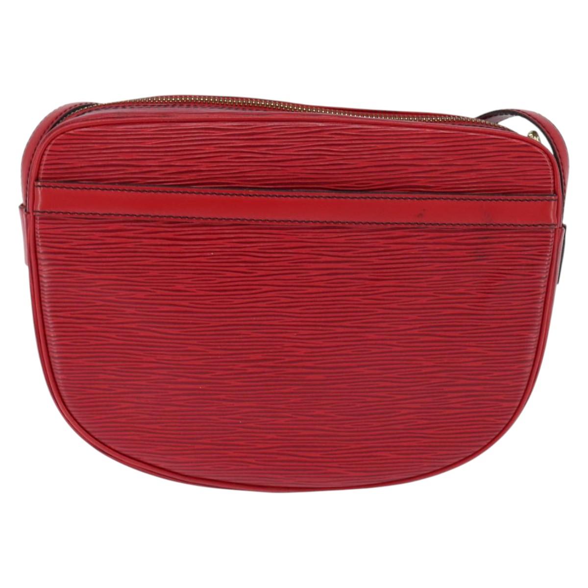 LOUIS VUITTON Epi Jeune Fille MM Shoulder Bag Red M52157 LV Auth 148136